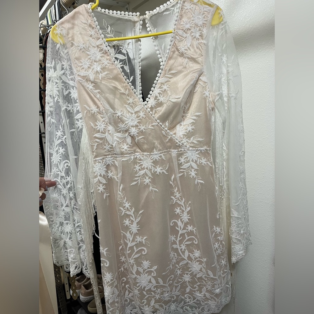 Lulus white cocktail dress